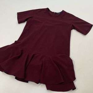 French Connection Maroon Dress